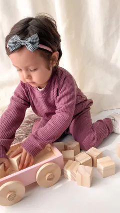 CARRITO DE ARRASTRE + 15 CUBOS NATURALES - tienda online