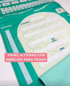 CALENDARIO DE RUTINAS ¡PANEL GRANDE SEMIRÍGIDO CON ABROJOS! en internet
