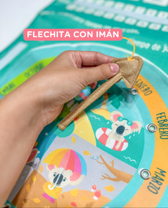CALENDARIO DE RUTINAS ¡PANEL GRANDE SEMIRÍGIDO CON ABROJOS! - tienda online