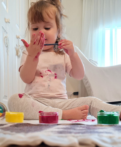 Imagen de Dáctilopintura para peques (6 potes clásicos + pincel)