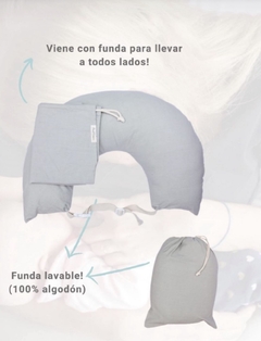 ALMOHADÓN ERGONÓMICO PARA AMAMANTAR de Dani Cimma (gris clarito) - comprar online