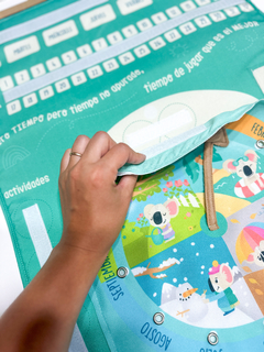 CALENDARIO DE RUTINAS ¡PANEL GRANDE SEMIRÍGIDO CON ABROJOS! - Mamá Creativa
