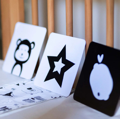 CARTAS DE ESTIMULACIÓN VISUAL MONTESSORI PARA BEBÉS en internet