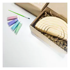 KIT DE ARTE: " MI ARCOÍRIS" + 6 TÉMPERAS & 2 PINCELES - Mamá Creativa