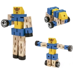 ROBOT TRANSFORMER DE MADERA ARTICULADO