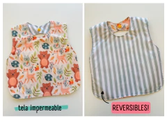 BABEROS DE TELA IMPERMEABLES - REVERSIBLES! (Muchos diseños para elegir) - comprar online