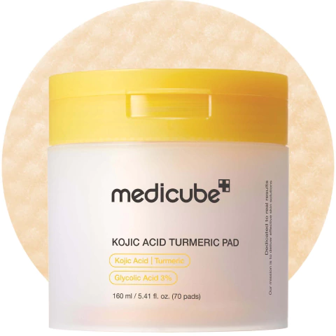 Kojic Acid Tumeric Toner Pad Medicube 160ml/5,41 fl oz (70Pads)