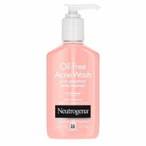 Espuma de Limpeza Facial sem óleo  Pink Grapefruit Neutrogena 