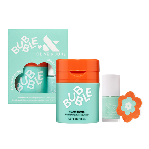 Flower Power Face & Nail Polish Set Bubble Skincare