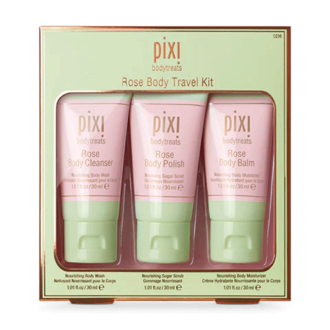 Kit Viagem Corporal Rosa Pixi