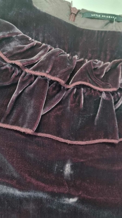 VESTIDO TERCIOPELO MARCA LITTLE AKIABARA TALLE 4 (CHICO) - comprar online