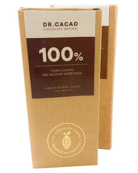 CHOCOLATE EN BARRA 100%