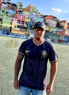 CAMISA SELEÇÃO BRASIL 20/23 -PRETA/DOURADA