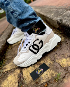 DOLCE & GABBANA - TÊNIS DAYMASTER - BRANCO/PRETO