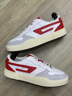 DIESEL - TÊNIS EXCLUSIVO -BRANCO/VERMELHO