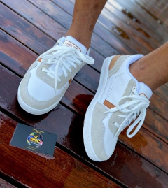 LACOSTE SAPATÊNIS SPORT - T-CLIP - BRANCO/MARROM - comprar online