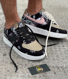 NIKE AIR FORCE ONE - AZUL/BEGE-LIMITADO na internet