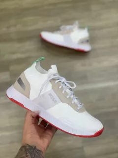 HUGO BOSS - TÊNIS EXCLUSIVO - BRANCO/VERMELHO - comprar online