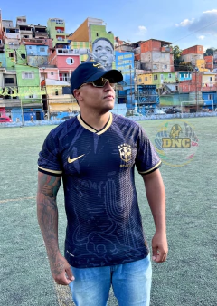 CAMISA SELEÇÃO BRASIL 20/23 -PRETA/DOURADA - comprar online