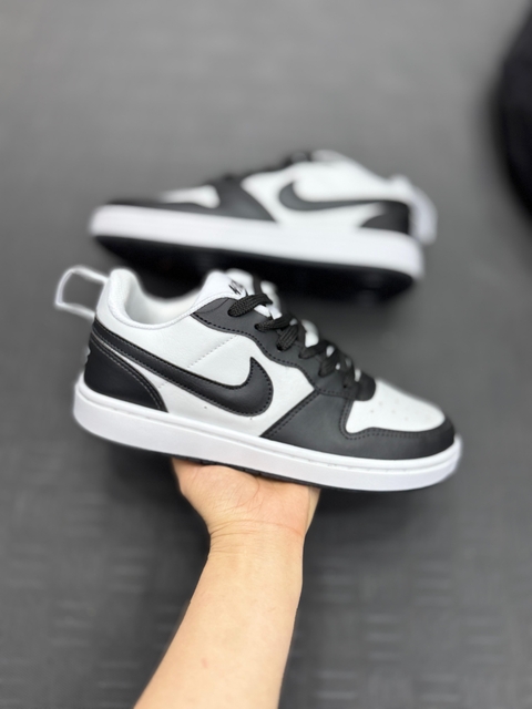 TÊNIS NIKE -COURT BOROUGH LOW-PRETO E BRANCO /PANDA - comprar online