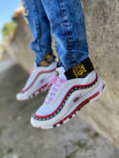 NIKE AIR MAX 97 - BRANCO/VERMELHO-EDIÇÃO LIMITADA