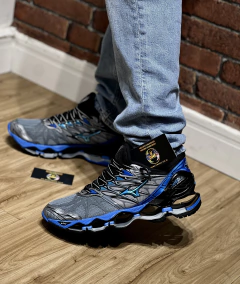 MIZUNO PROPHECY 7 - CINZA E AZUL ESCURO