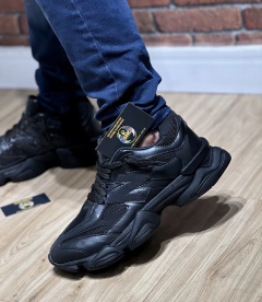NEW BALANCE 9060-TRIPLE BLACK LEATHER-LANÇAMENTO