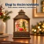 Farol Navideño Papá Noel con Nieve 25 cm Luz Y Música - silmarbazar