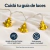 Guia Luces Navidad Arbolitos Dorados 2 m - comprar online