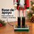 Cascanuez Soldado Madera Rojo y Verde Navidad 25 cm - tienda online