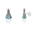 Brinco Nossa Senhora Aparecida Turquesa 1cm em Prata 925 - comprar online
