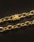 PULSEIRA: CADEADO 12MM - Diamante Lapidado - Joias feitas 100% em Moeda Antiga