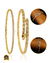 CONJUNTO BANHADO: BRACELETE SERPENTE + PULSEIRA RIVIERA 3MM - comprar online