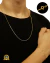 CONJUNTO BANHADO: CORRENTE + PULSEIRA CUBINHO 1MM - comprar online