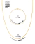 CONJUNTO BANHADO: CORRENTE + PULSEIRA CUBINHO 1MM na internet