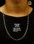 CONJUNTO BANHADO: CORRENTE + PULSEIRA GRUMET 3X1 2MM - loja online
