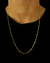 CONJUNTO: CORRENTE + PULSEIRA TIJOLINHO 4MM - Diamante Lapidado - Joias feitas 100% em Moeda Antiga