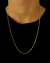 CONJUNTO: CORRENTE TIJOLINHO 4MM + PINGENTE CRUZ PALITO MÉDIA - Diamante Lapidado - Joias feitas 100% em Moeda Antiga