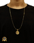 CONJUNTO BANHADO: CORRENTE CUBINHO 1MM + PINGENTE
