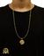 CONJUNTO BANHADO: CORRENTE ELO PORTUGUÊS 2MM + PINGENTE - Diamante Lapidado - Joias feitas 100% em Moeda Antiga