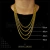 CONJUNTO: CORRENTE + PULSEIRA / ELO BAIANO 2MM