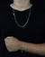 CONJUNTO: CORRENTE + PULSEIRA / TIJOLINHO 4MM - PRATA 925 - comprar online