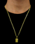 CONJUNTO: CORRENTE PIASTRINE 2MM + PINGENTE SALMO 23 P