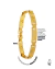 BRACELETE MASCULINO BANHADO: LISO COM PARAFUSO 9MM - comprar online