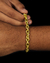 CONJUNTO: CORRENTE + PULSEIRA / CADEADO 8MM - Diamante Lapidado - Joias feitas 100% em Moeda Antiga