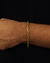 CONJUNTO: CORRENTE + PULSEIRA / CADEADO ALONGADO 4MM - Diamante Lapidado - Joias feitas 100% em Moeda Antiga