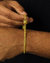 CONJUNTO: CORRENTE + PULSEIRA / CUBANA 4MM - Diamante Lapidado - Joias feitas 100% em Moeda Antiga
