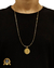 CONJUNTO BANHADO: CORRENTE TIJOLINHO 1MM + PINGENTE - loja online