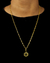 CONJUNTO: CORRENTE TIJOLINHO 2MM + PINGENTE MEDALHA ESTRELA DE DAVI VAZADA BORDADA - comprar online