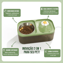 Imagem do Bebedouro Fonte Premium Duplo : Água Fresca e Filtrada para Cães e Gatos: